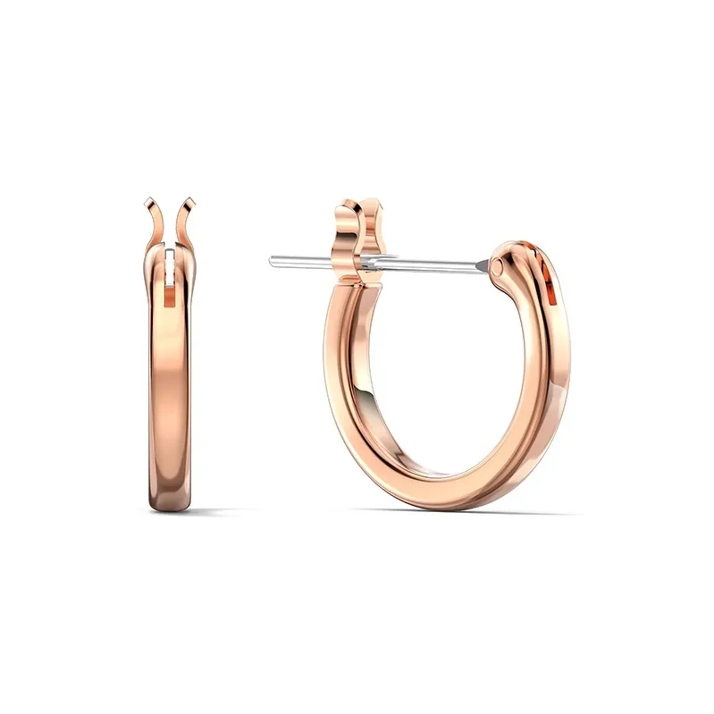 Swarovski Ginger Crystal Earrings Women's White/Rose Gold-3