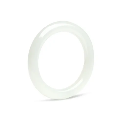 Xifeng Building Bangles Pale Greenish White Jade Women's