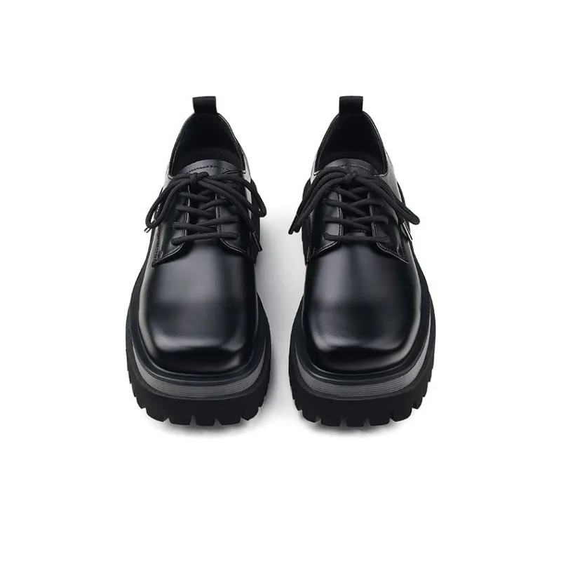 HANQIAORIJI Black Blood Series Women's Casual Shoes Unisex Black-6
