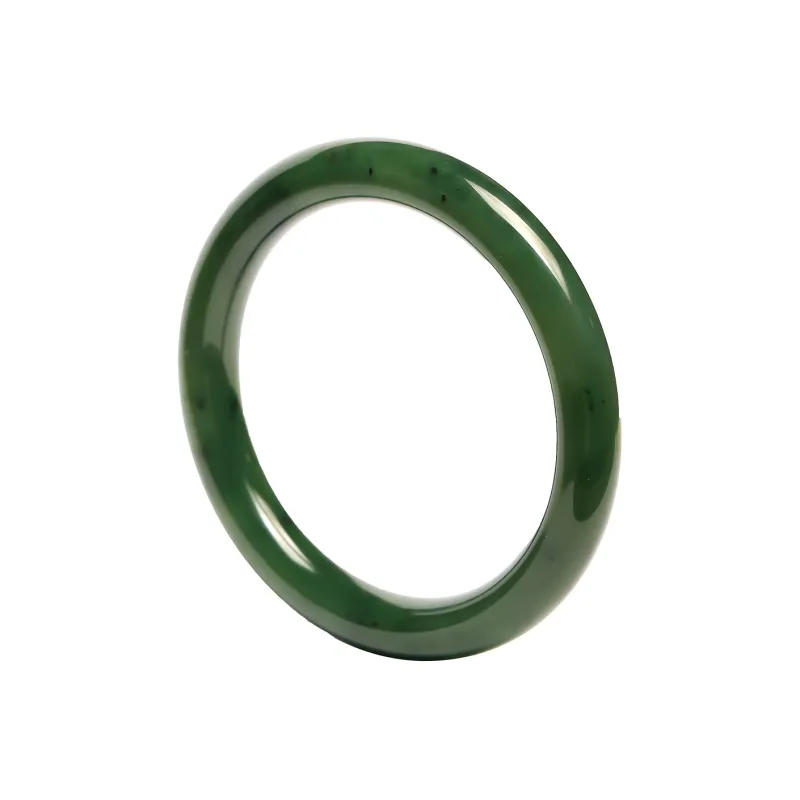 Artisan Lock Heart Jade Hetian Jade Jasper Hetian Jade Bangles Women's Jasper-0
