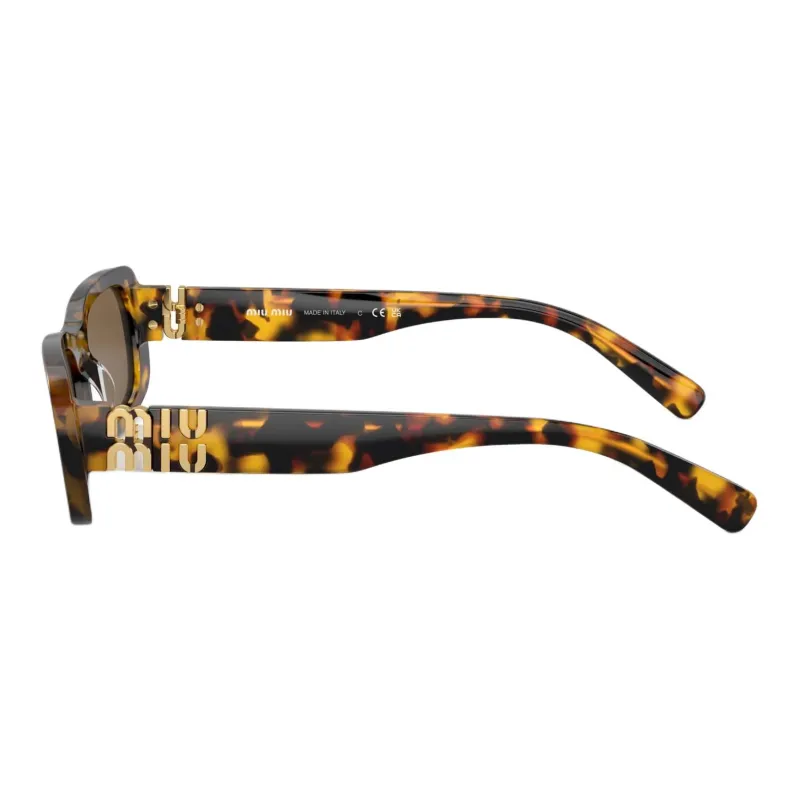 MIU MIU Tortoiseshell effect Rectangle frame Sunglasses-3