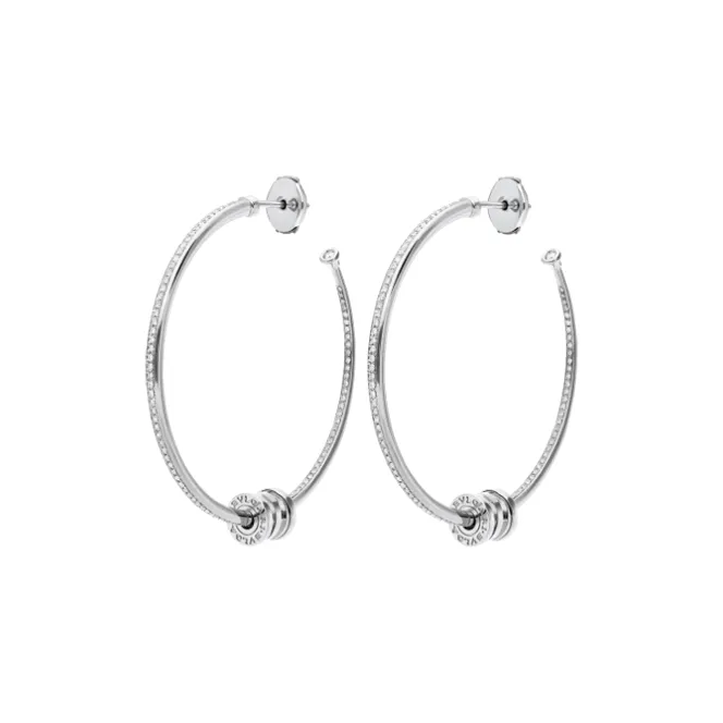 BVLGARI Karat Gold Earrings Women's Silver-0