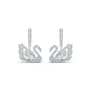 Swarovski Artificial Crystal Earrings Women's White