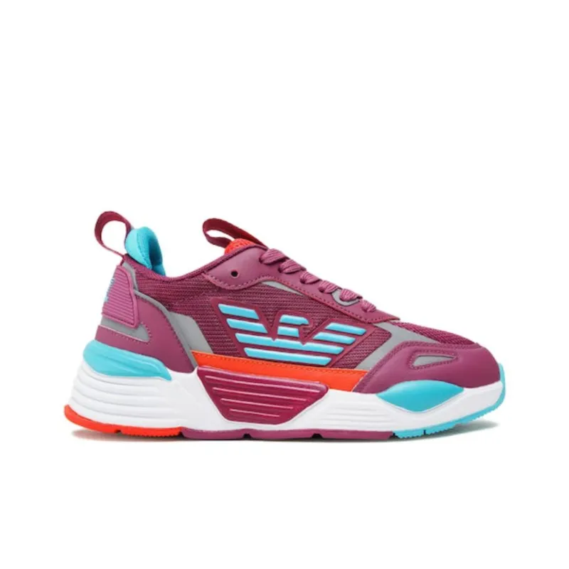 EMPORIO ARMANI EA7 Breathable Low Top Casual Shoes Women's Purple-1