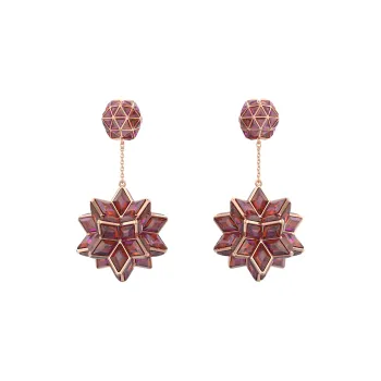 Swarovski Cuiosa Geometric cut Drop Earrings