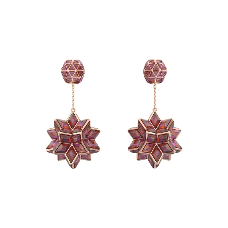 Swarovski Cuiosa Geometric-cut Drop Earrings-0