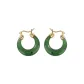 Yuepan Hoop Earrings[Jadeite Version]