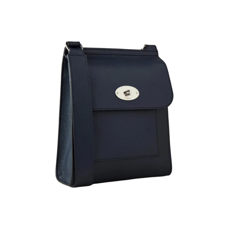 Mulberry Grained Leather Shoulder Bag Crossbody Bag Men's Night Sky-1