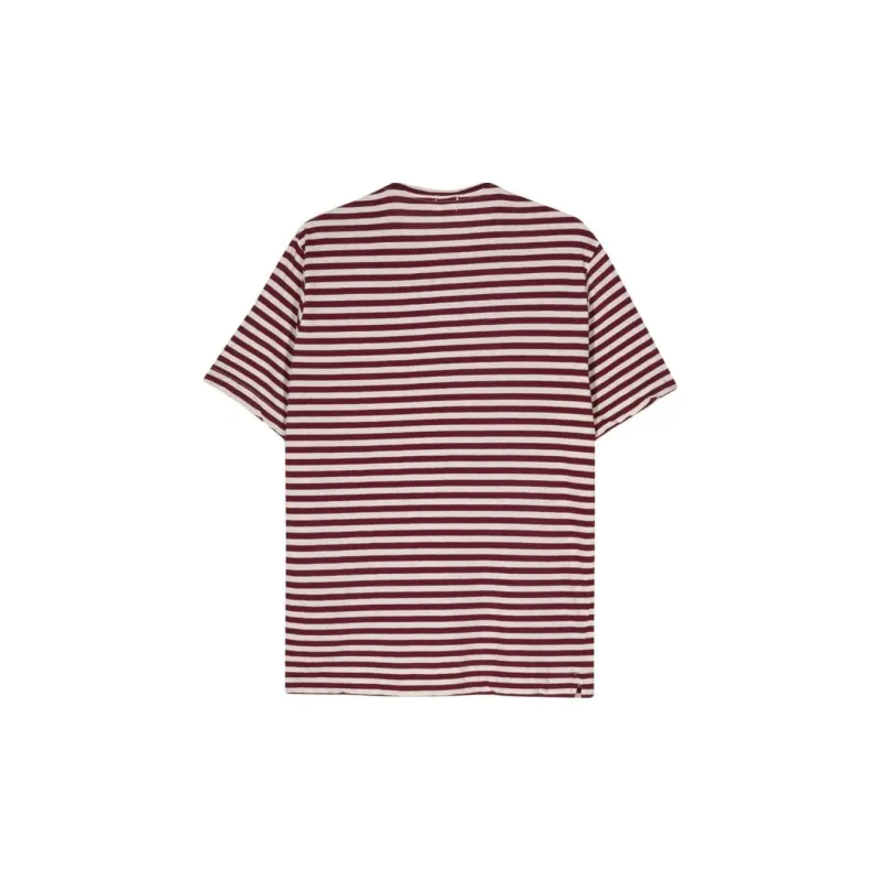 Massimo Alba Striped Cotton-linen-blend T-shirt-1