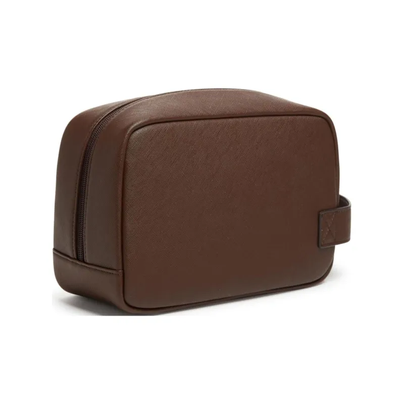 GUESS Artificial Leather Toiletry Bag Men's Brown-1