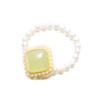 Pan Homestead Hetian Jade Rings Women's Green Jade