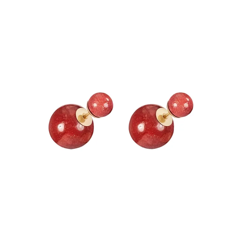 DIOR Earrings Women's Red-0