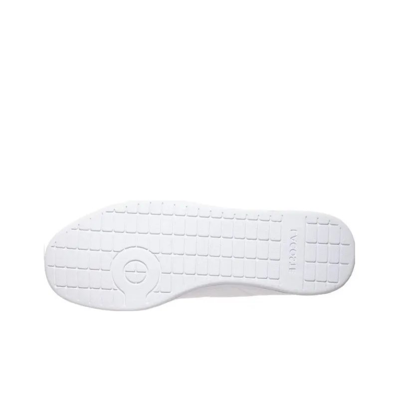 LACOSTE Lightweight Low Top Skateboard Shoes Men's White-4