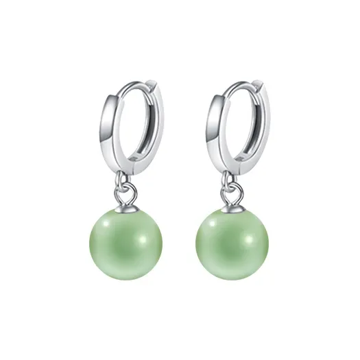Gramda Hetian Jade Earrings Pale Greenish White Jade Women's-0