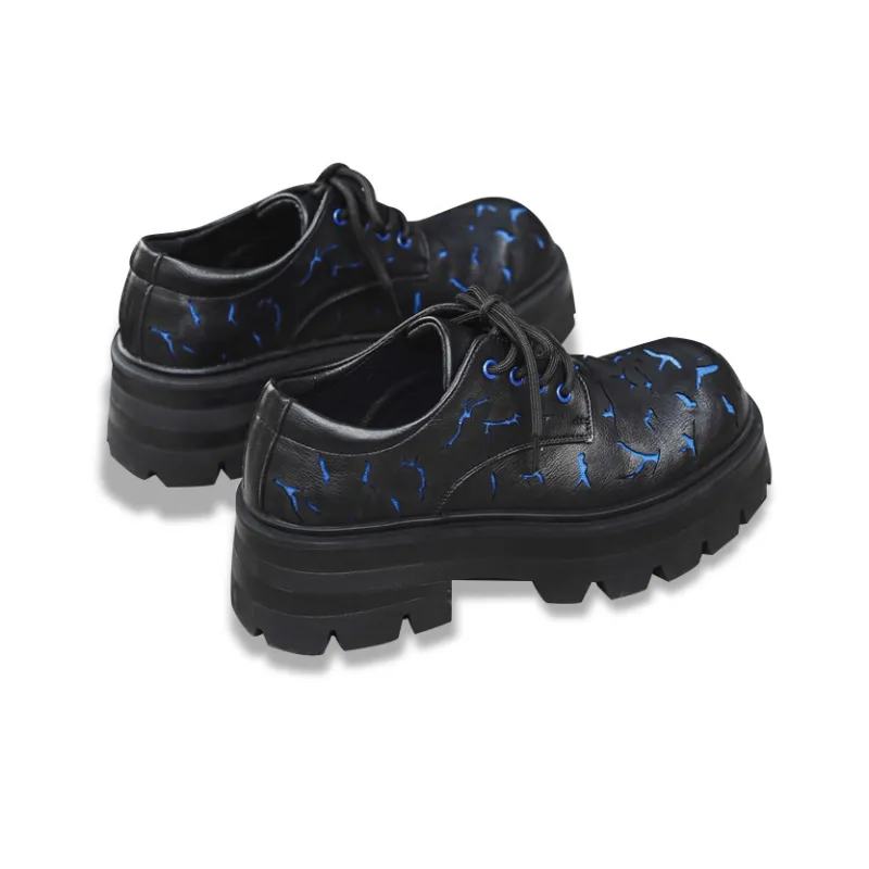 Lady's House Dress Shoes Men Low Top Black-18