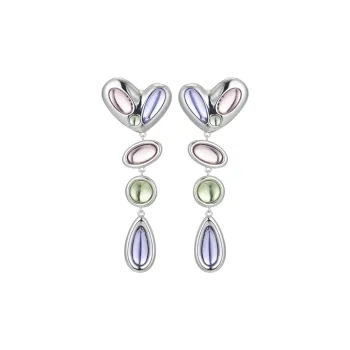 STUGAZI Floating Butterfly Series White Gold Plated Copper Earrings Women's