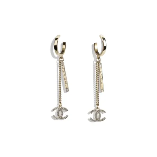 CHANEL Earrings Women's Gold