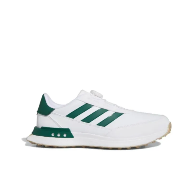 Adidas S2G SlbBore24 Cushioning Wear-Resistant Low-Top Golf Shoes Men's White Green-1