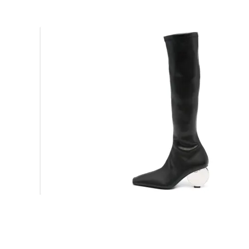 Courrèges Circle 90mm Faux-leather Knee-high Boots