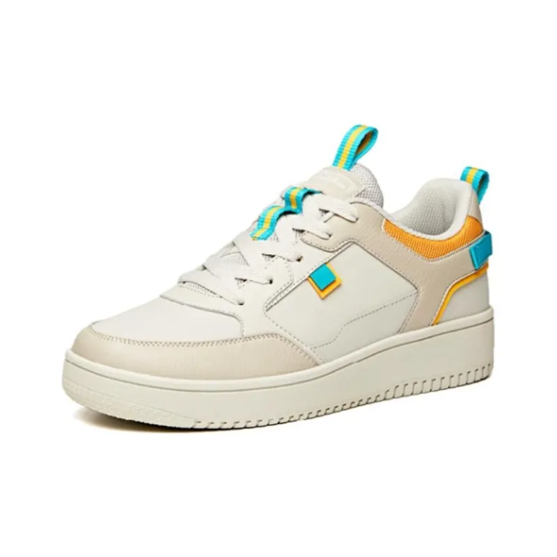 Anta Slip Resistant Waterproof Low Top Skateboard Shoes Men's White Gray-2