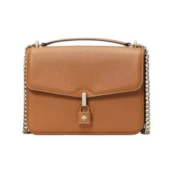 Kate Spade Locket Litchi Grain Leather Portable Crossbody Bag Shoulder Bag Women's Brown
