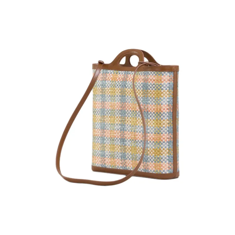 MARNI Tropicalia Checked Tote Bag-2