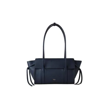 Mulberry Textured Leather One Shoulder Handbags Small Size Women's Night Sky