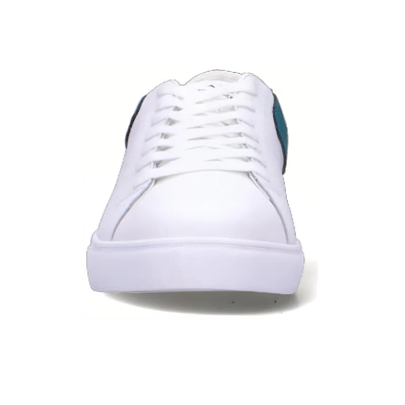 EMPORIO ARMANI Low Top Skateboard Shoes Men's White-3