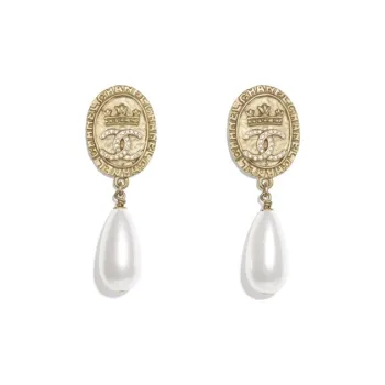 CHANEL 1986 1988 Cc Earrings