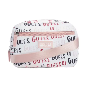 GUESS Canvas Canvas Bag Fanny Pack Women's White