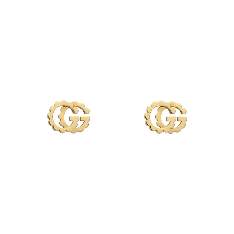GUCCI GG Running Earrings Women's Gold-2