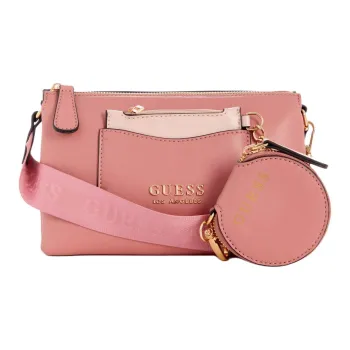 GUESS Artificial Leather Shoulder Bag Crossbody Bag Mini Women's Pink