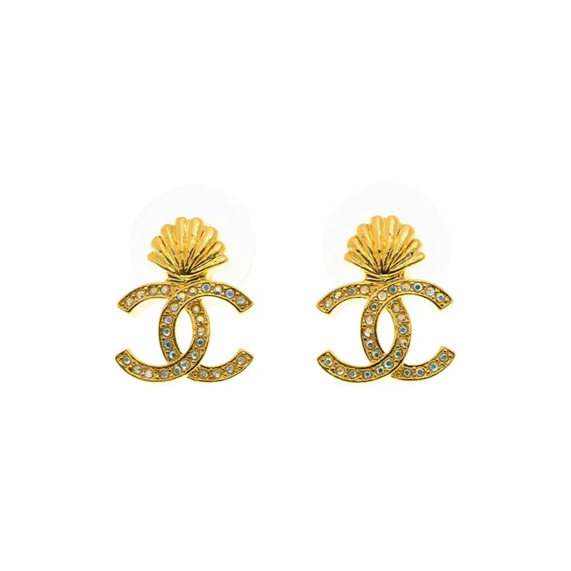 CHANEL Earrings Women's Gold-0