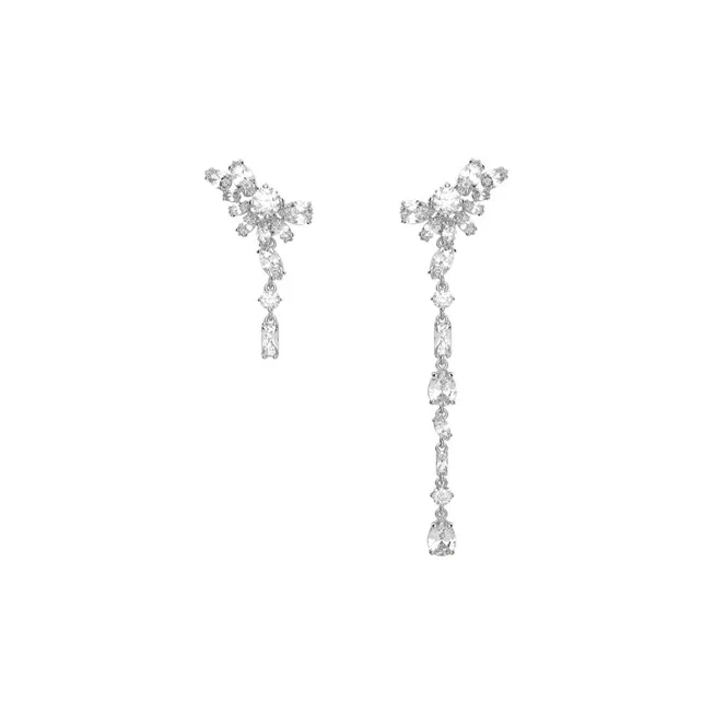 Swarovski Rhodium-Plated Earrings Women's White-0