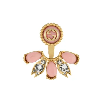 GUCCI Pink Resin Earrings Women's
