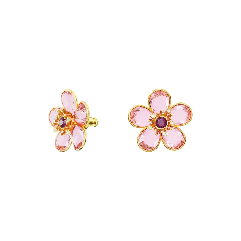 Swarovski Florere Earrings Women's Pink-1