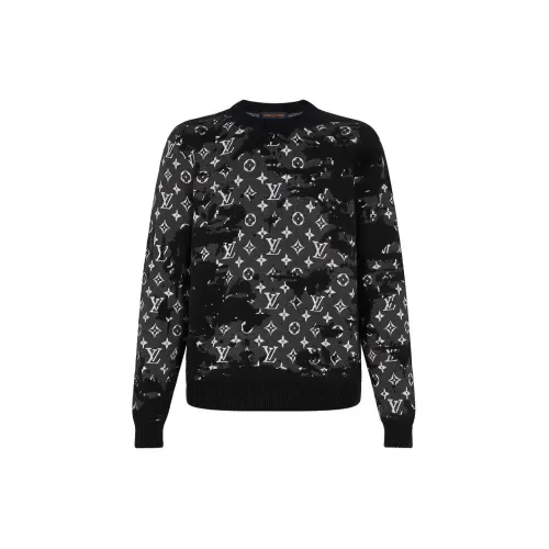 LOUIS VUITTON New Quarterly Products Of LV Sweaters Men Black