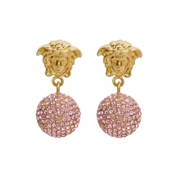 VERSACE Medusa Head Embellished Earrings