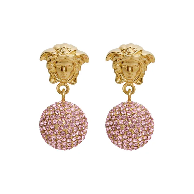 VERSACE Medusa Head Embellished Earrings-0