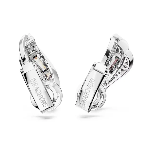 Swarovski Brass Earrings Women's Silver-3