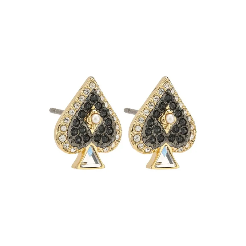 Swarovski Tarot Magic Earrings Women's Black-1