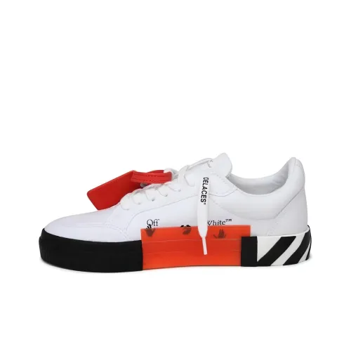 OFF WHITE Vulcanized Low top Sneakers 'White Black Orange'