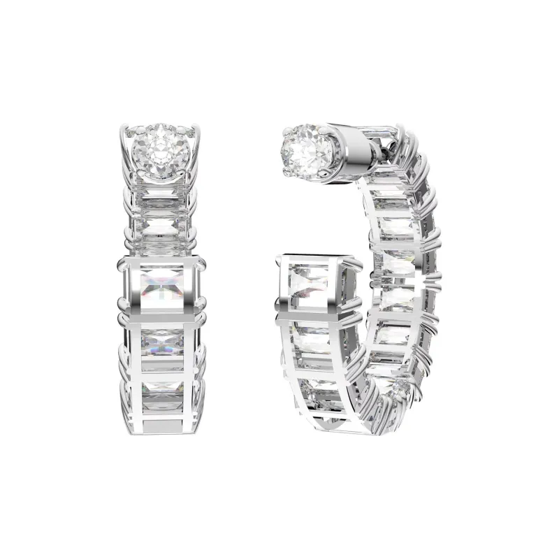 Swarovski Matrix Hoop Earrings-1