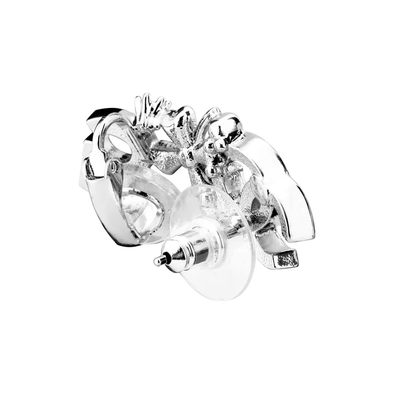 CHANEL Crystal Earrings Women's-2