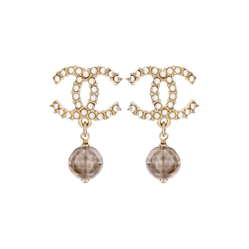 CHANEL Earrings Women's Gold