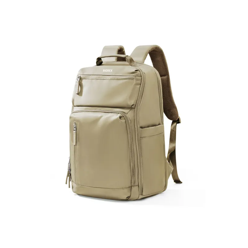 RIOREX Fabric Backpack Large Size Unisex Black/Khaki/Ecru/Army Green/Sea Blue-17