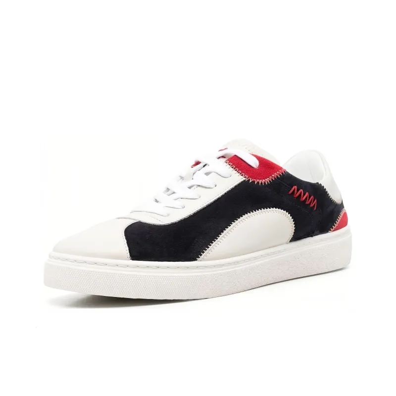ETRO Low-Top Skateboard Shoes Men's Black White-2