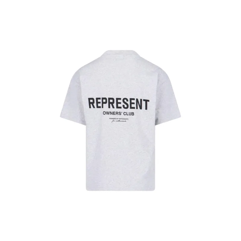REPRESENT Owners Club Logo Printed Crewneck T Shirt-1