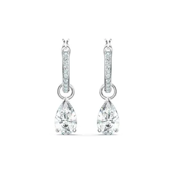 Swarovski Artificial Crystal Earrings Women's White