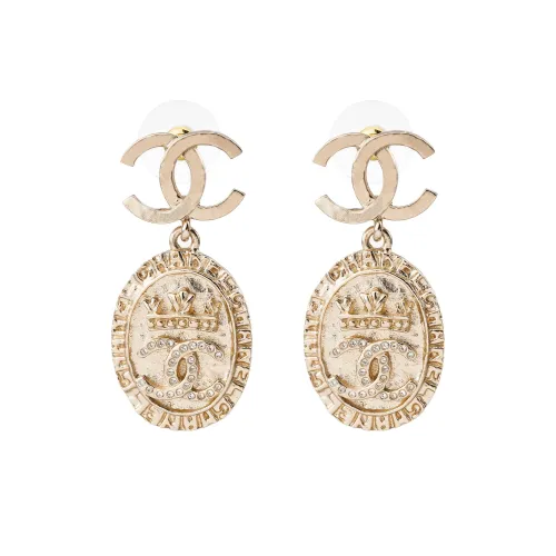 CHANEL Earrings Women's Gold